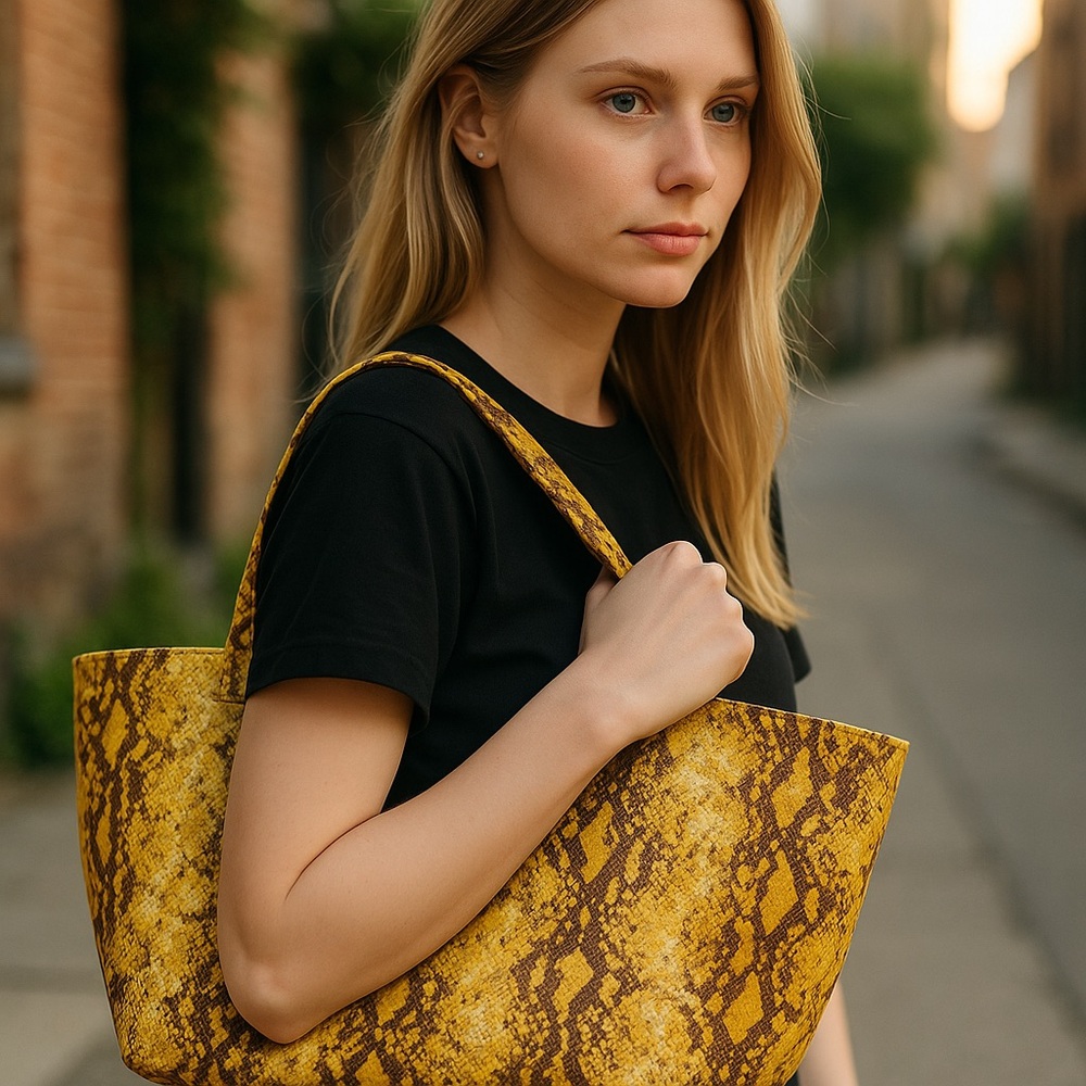 NWT FAITHFULL THE BRAND Sorrento Tote Bag - Dawn Animal Print